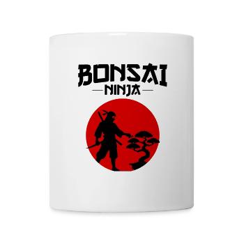 Japanischer Bonsai Gärtner Baum Sammler Ninja - Tasse - Weiß - Vorne
