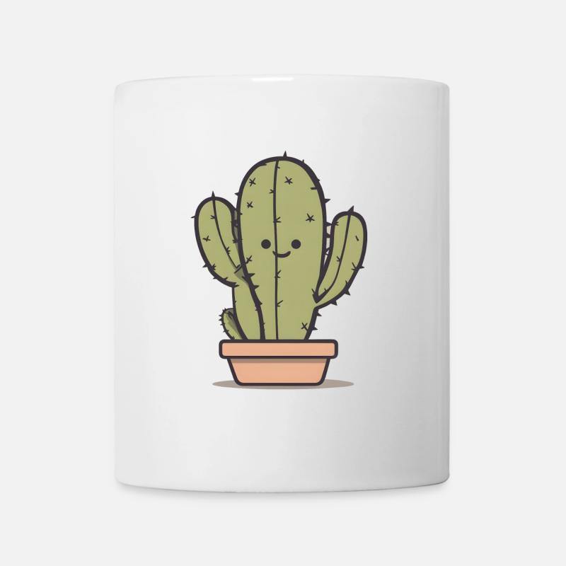 Cactus joyeux - Mug blanc - blanc