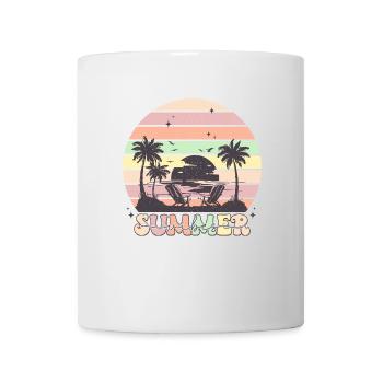 Summer Vibes - Retro Design - Mug - white - Front