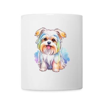 Malteser Wasserfarben - Tasse - Weiß - Vorne