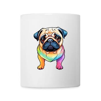 Aquarelles de carlin - Mug blanc - blanc - Devant
