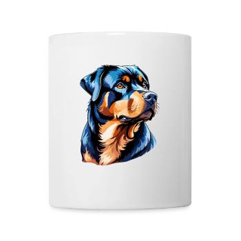 Aquarelles Rottweiler - Mug blanc - blanc - Devant
