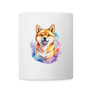 Aquarelles Shiba Inu - Mug blanc - blanc - Devant