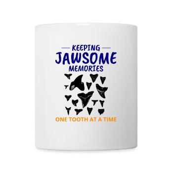 Haifischzähne Sammler Fossilienjagd Paläontologie - Tasse - Weiß - Vorne