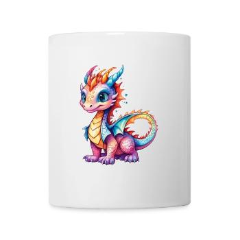 Drache Wasserfarben - Tasse - Weiß - Vorne