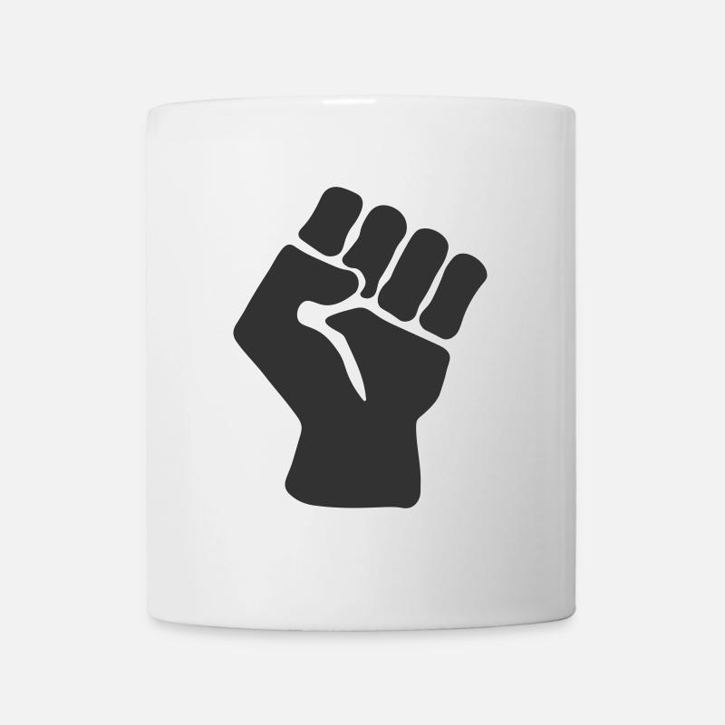 POING LEVÉ - Mug blanc - blanc