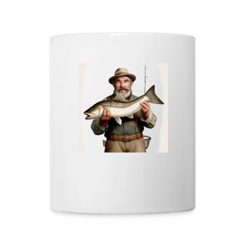 🎣 "Tight Lines" – Klassisches Angler-Design 🐟 - Tasse - Weiß - Vorne
