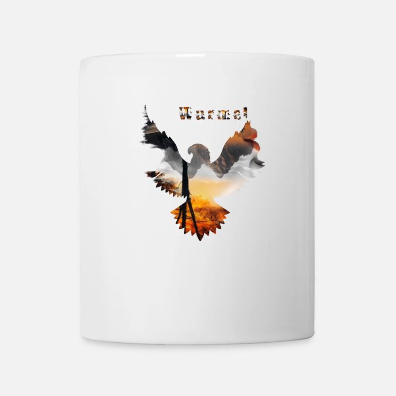 Adler Wildnis - Tasse - Weiß