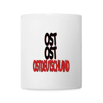Osten Ossi DDR Ost stolz Trabi Geschenk Nostalgie - Tasse - Weiß - Vorne