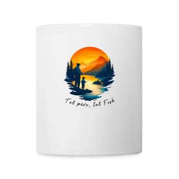 Pêcheur dans l'âme relax dans le style - Mug blanc - blanc - Devant