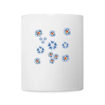 Little Cute Blue Flowers - Mug - white - Front