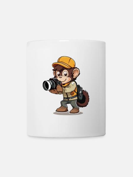 Fotograf Chimpe - Tasse - Weiß
