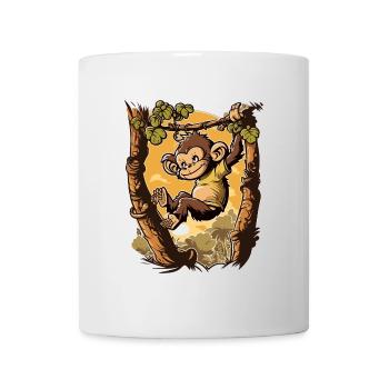 Playful Delight: Ein fesselndes Kunstwerk eines Schelmis - Tasse - Weiß - Vorne