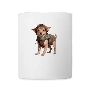 Chien aventureux dans un monde fantastique - Mug blanc - blanc - Devant