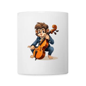 Le bassiste enchevêtré - Mug blanc - blanc - Devant