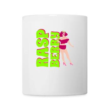Vintage Himbeere Pin-up - Tasse - Weiß - Vorne