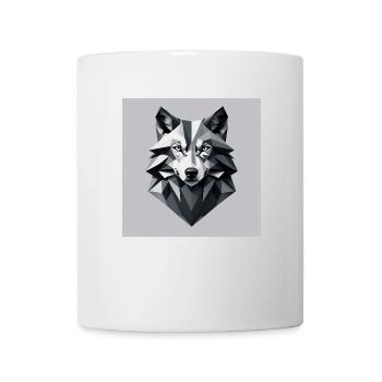 Minimalistic wolf - Mug - white - Front
