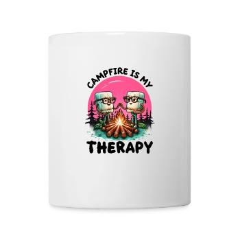 Campfire is my Therapy - Tasse - Weiß - Vorne