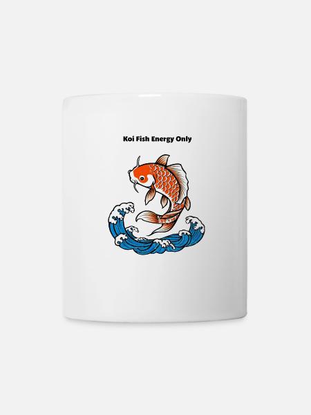 Dicton de poisson Koi - Mug blanc - blanc