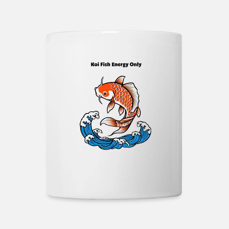 Dicton de poisson Koi - Mug blanc - blanc