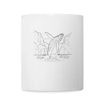 Wal mit Eisbergen - Mug - white - Front