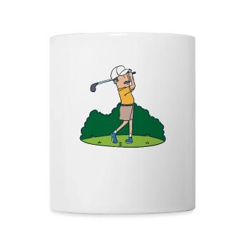 Golfer Opa Golfen Golf Sport - Tasse - Weiß - Vorne