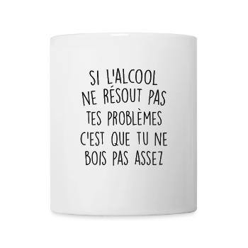 C'EST QUE TU NE BOIS PAS ASSEZ - Mug blanc - blanc - Devant