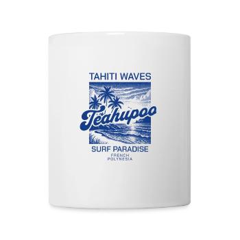 Tahiti waves surf paradise - Mug blanc - blanc - Devant