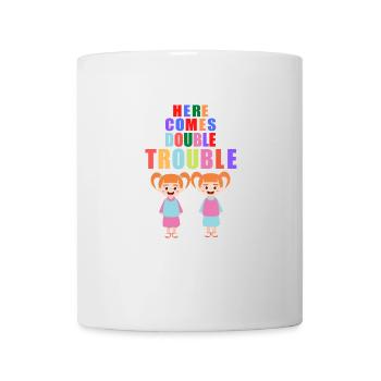 Voici le double Trouble Twins Girls - Mug blanc - blanc - Devant