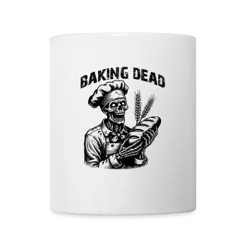 Zombie als Bäcker - gruseliger Horror Bäcker - Tasse - Weiß - Vorne