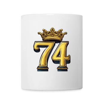 74 Number Krone - Mug - white - Front