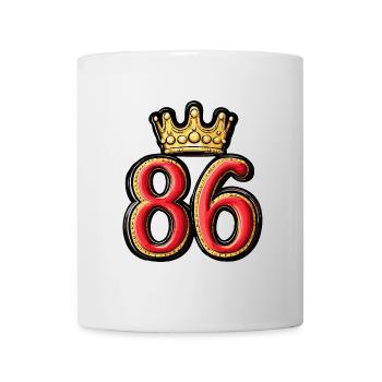 86 Number Krone - Mug - white - Front