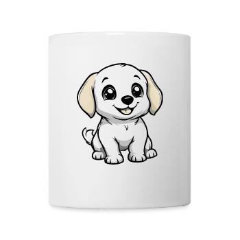 Labrador Chien Mignon - Mug blanc - blanc - Devant