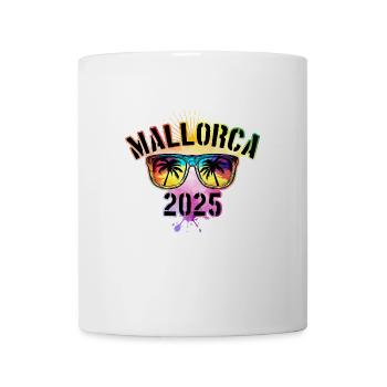 Majorque 2025 Palmiers Coloré - Mug blanc - blanc - Devant