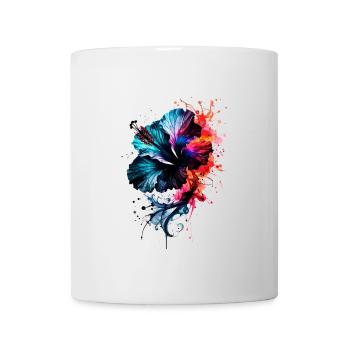 ink,hibiscus,illustration,painting,graffiti,flower - Mug - white - Front