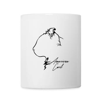 American Curl Profile Cat Cat Wilsigns - Mug - white - Front