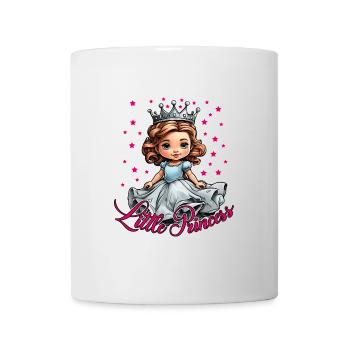 Princess with crown and princess dress - Mug - white - Front