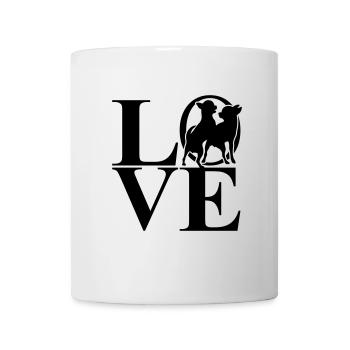 Two Chihuahua Love Dog Motif - Mug - white - Front
