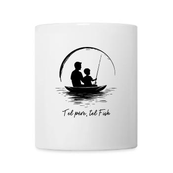 A fisherman from father to son, a passion... fishing - Mug - white - Front