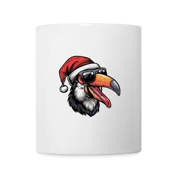 Toucan oiseau Noël drôle - Mug blanc - blanc - Devant