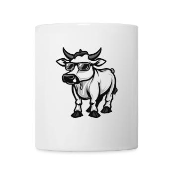 Kuh Cool Comic - Tasse - Weiß - Vorne