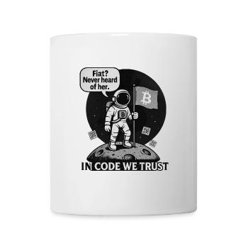 Kryptowährungenurrealistischer Weltraum Aufkleber - Tasse - Weiß - Vorne