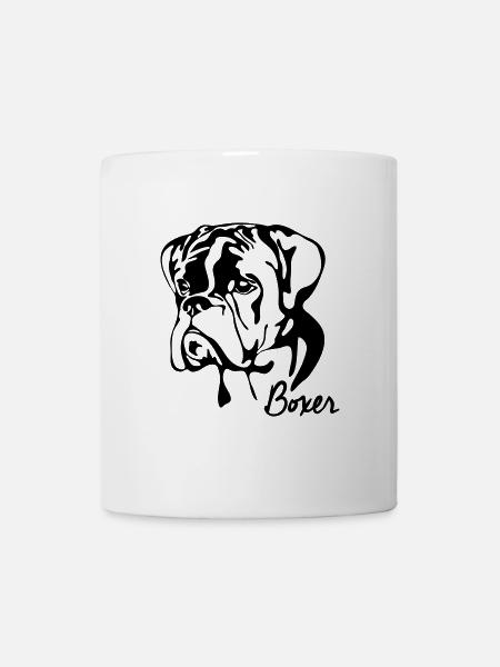 BOXER PORTRAIT Wilsigns chiens chien - Mug blanc - blanc