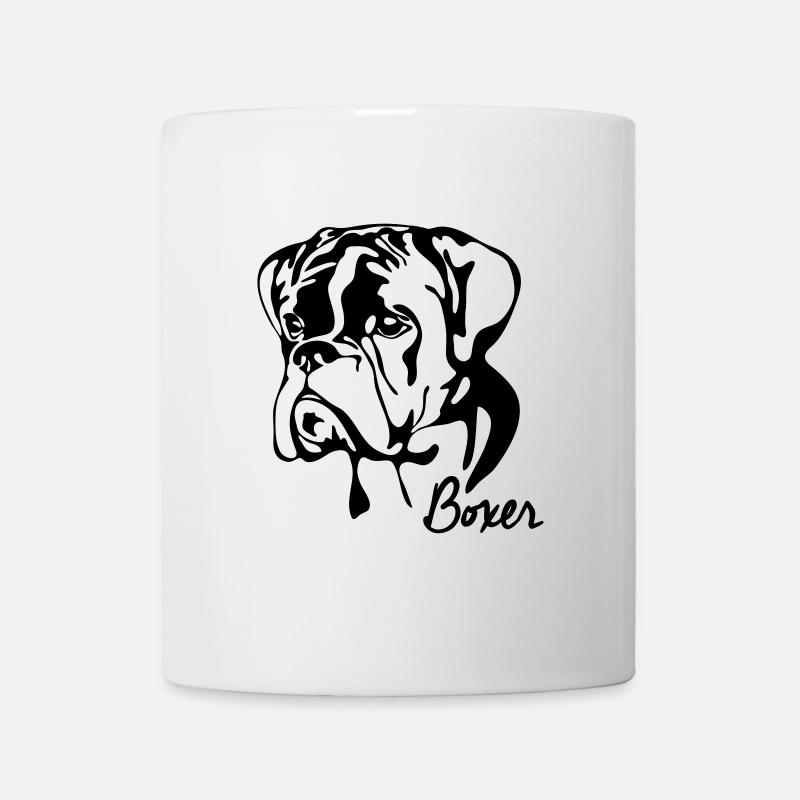 BOXER PORTRAIT Wilsigns Hunde Hund - Tasse - Weiß