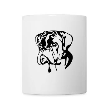 BOXER PORTRAIT Wilsigns chien chiens - Mug blanc - blanc - Devant