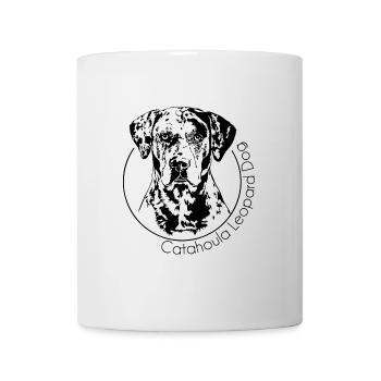 CATAHOULA LEOPARD DOG Dog portrait Wilsign's dogs - Mug - white - Front