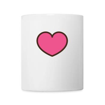 Heart Herz - Tasse - Weiß - Vorne