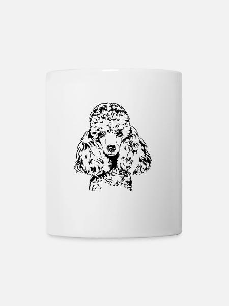 PUDEL Kleinpudel Zwergpudel Wilsigns Hundeportrait - Tasse - Weiß