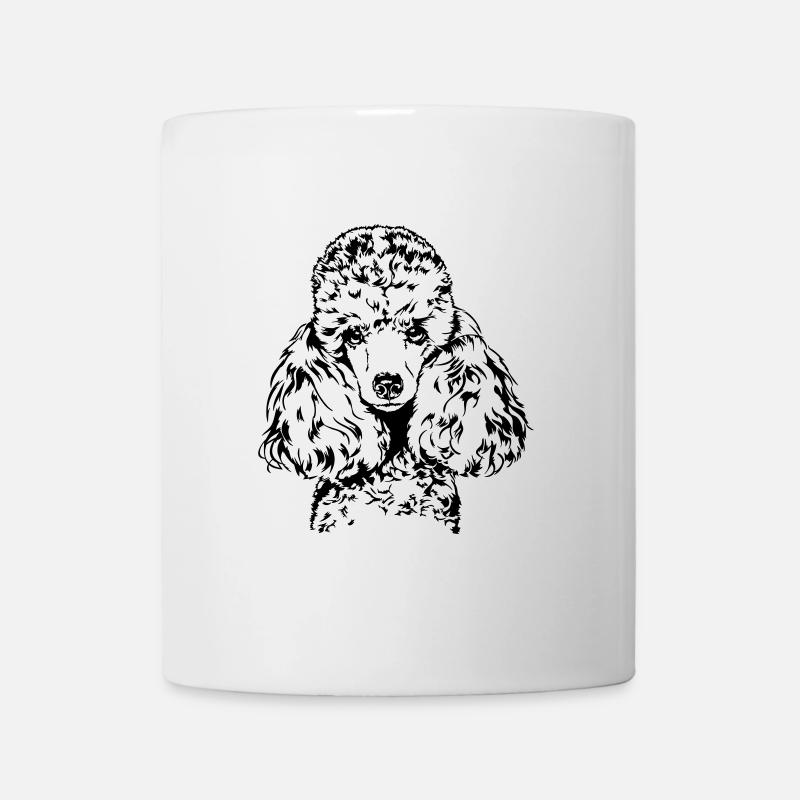 PUDEL Kleinpudel Zwergpudel Wilsigns Hundeportrait - Tasse - Weiß