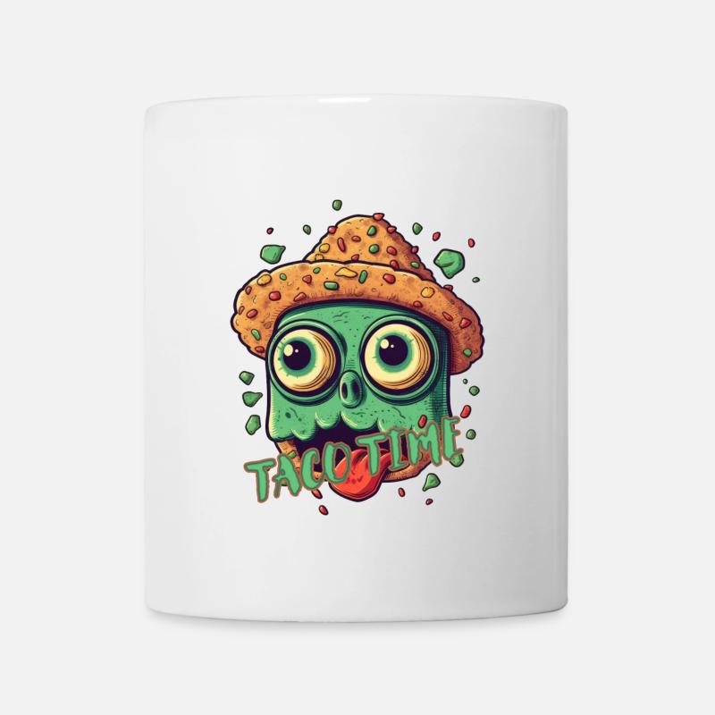 Taco Time (mit Text) - Tasse - Weiß